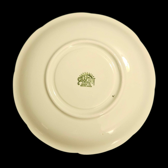 Vintage A.B.J. Grafton China Teacup & Saucer Floral Pink Gold Trim Made England - Picture 9 of 9